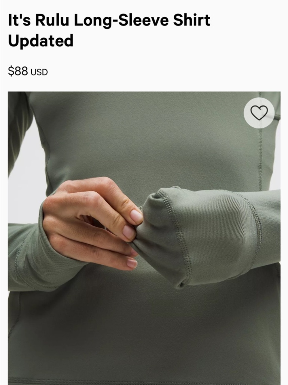 Lululemon It's Rulu Long-Sleeve Shirt Size 4 Like New - Picture 15 of 16